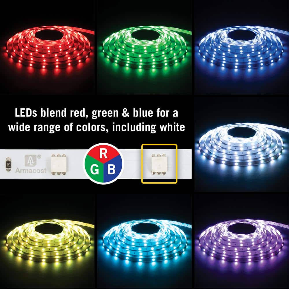 RibbonFlex Home 24V RGB LED Tape Light 16 Feet