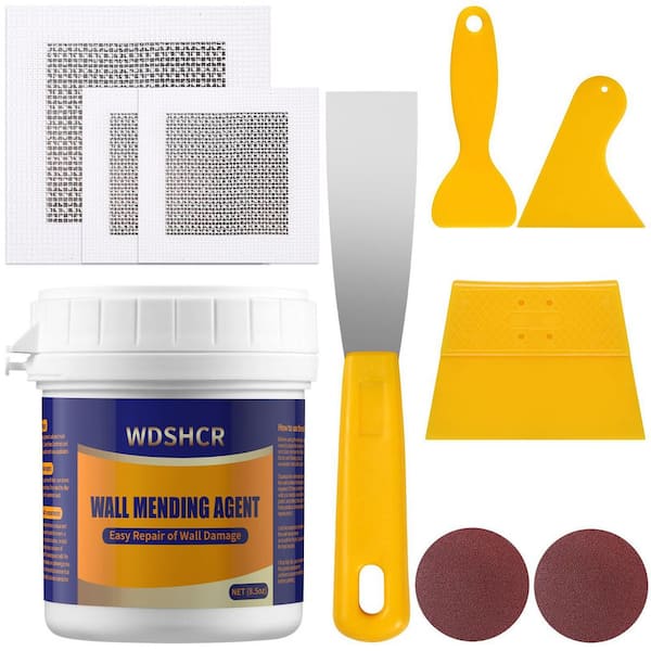 Drywall Repair Kit with 8.5 oz. White Wall Repair Putty and Scraper for Home (1-Pack)