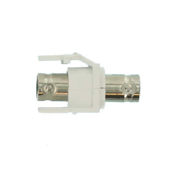 Leviton QuickPort BNC Nickel-Plated Adapter, White 41084-BWF 41084