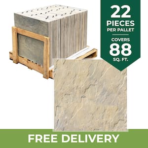 Yorkstone 24 in. x 24 in. Tan Variegated Concrete Paver (22-Pieces/88 sq. ft./Pallet)