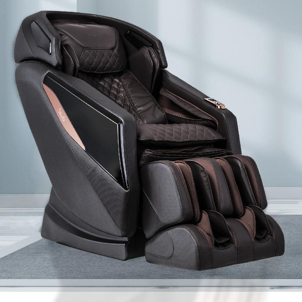 Brown Faux Leather Full Body Massage Chair