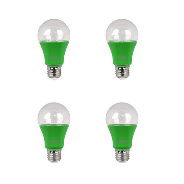 Feit Electric 9-Watt A19 Medium E26 Base LED Non-Dimmable Indoor and Greenhouse Full Spectrum Plant Grow Light Bulb(4-Pack)
