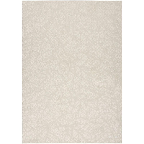 Desire Beige 5 ft. x 7 ft. Abstract Contemporary Area Rug