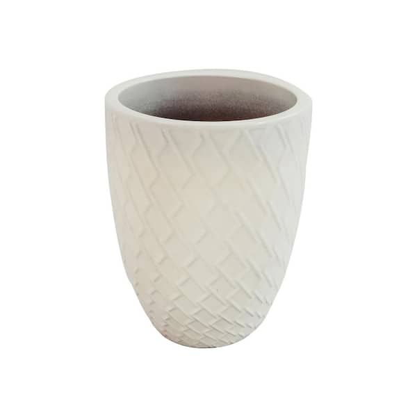 20 in. White Ceramic Hexham Garden Planter VPX4-21C-W - The