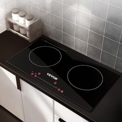 23.6" Black Tempered Glass Cooktops Stove Built-in 4 Burners LPG/NG Gas Hob 