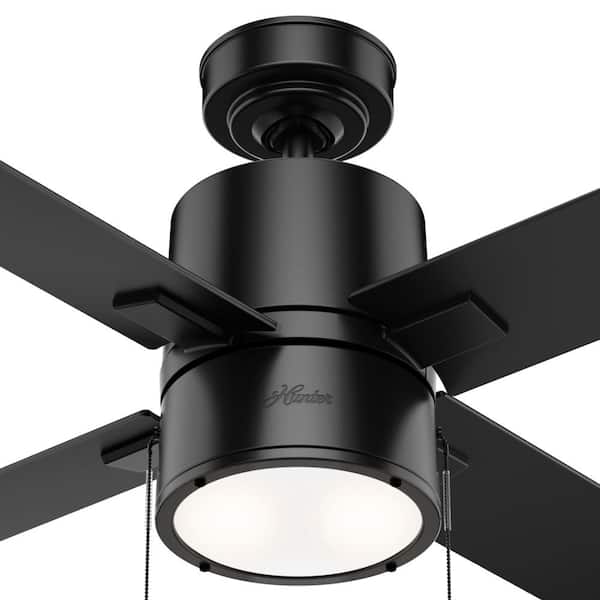 Hunter - Beck 42 in. LED Indoor Matte Black Ceiling Fan with Light