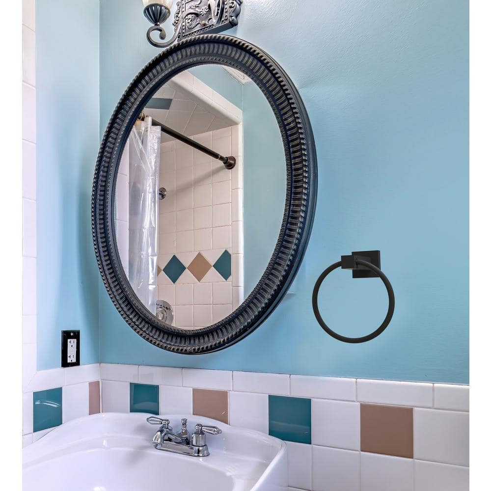 Matte Black Nickel Wall Mounted Towel Ring