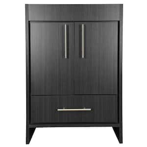 Pacific 24 in. W x 18 in. D Bath Vanity Cabinet Only in Black Ash
