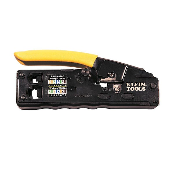 Klein Tools Compact Ratcheting Modular Crimper VDV226-107 The Home Depot