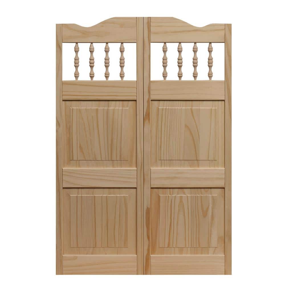 Pinecroft 30 in. x 42 in. Royal Orleans Spindle-Top Wood Saloon