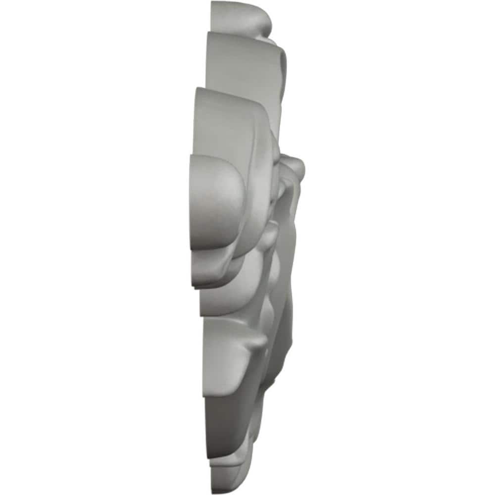 Primed Architectural Leaf Scroll Polyurethane Onlay, 7.75" x 4.125"