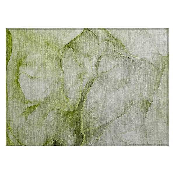 Addison Rugs Chantille ACN508 Olive 1 ft. 8 in. x 2 ft. 6 in. Machine Washable Indoor/Outdoor Geometric Area Rug