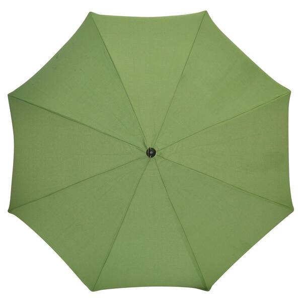 Plantation Patterns 7-1/2 ft. Patio Umbrella in Lakeside Green Textured-DISCONTINUED