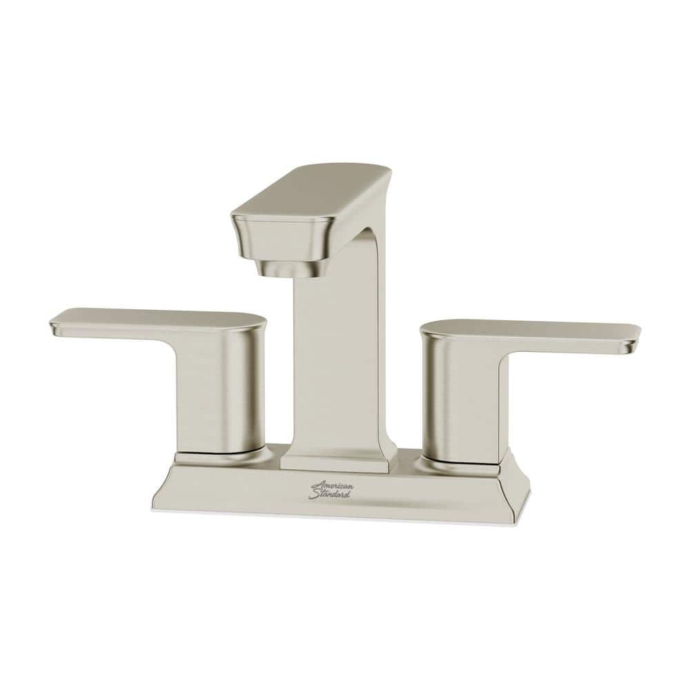 Forsey 4 in. Centerset 2-Handle Bathroom Faucet with Easy Install Push Drai