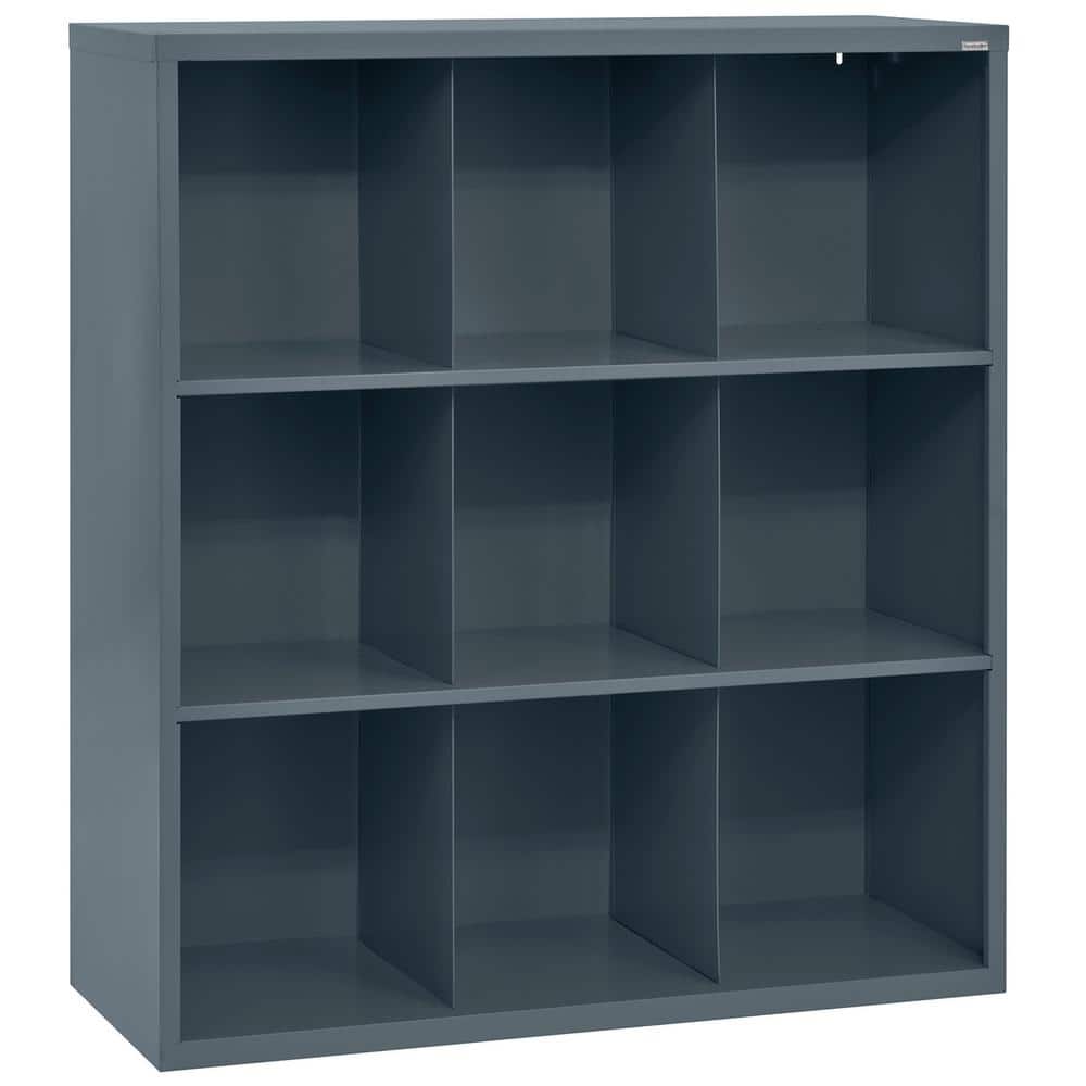 Steel 9-Cube Organizer in Charcoal (52 in. H x 46 in. W x 18 in. D)