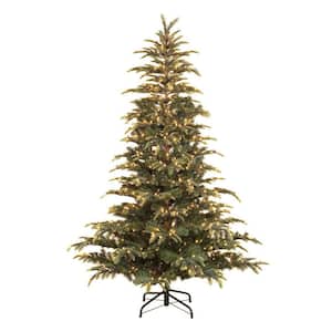 6.5 ft. Pre-Lit Incandescent Montclair Fir Artificial Christmas Tree with 500 Clear Lights