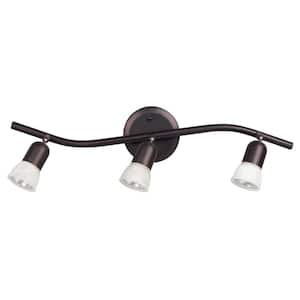 CANARM Polo 8.25 in. 2-Light Oil Rubbed Bronze Track Lighting Rail 