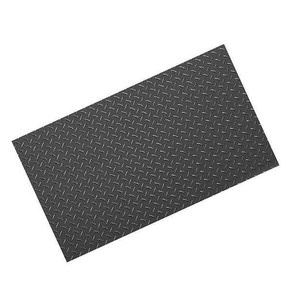 Garage Floor Roll, 4 x 7 ft. Garage Flooring Mat, 2. 2mm Thick PVC Diamond Plate Floor Protector Mat, Black, 2025 Update