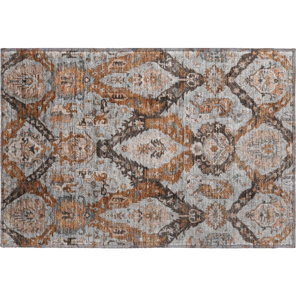 Mayfield Premium Machine Washable Abstract AMF1921 Paprika 2 ft. x 3 ft. Accent Rug price history on PriceWatchPro