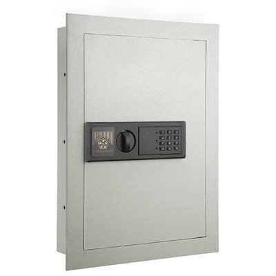 Electronic Wall Safe 0.83 CF Hidden Large Safes Jewelry Secure