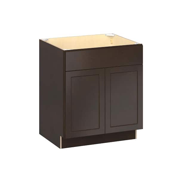 Emerson Cocoa Base Sink Base with 2-Door Ready to Assemble Kitchen Cabinet (30 in. W x 34.5 in. H x 24 in. D)