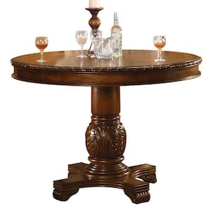 Chateau De Ville Cherry Wood Top 48 in. Pedestal Base Dining Table (Seats 4)