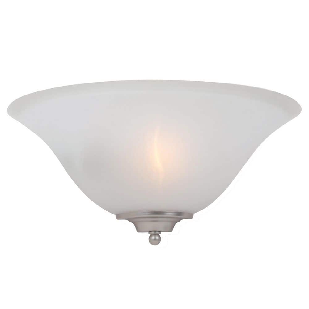 Foster Bronze and White Frosted Glass Wall Sconce