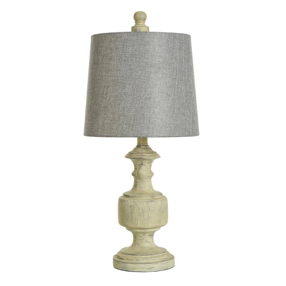 style craft farmhouse gray table lamp