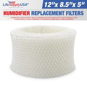 Humidifier Filter Replacement Compatible with Protec WF2 Extended Life Vicks, Sunbeam 1118 and Honeywell HCM-350 Series