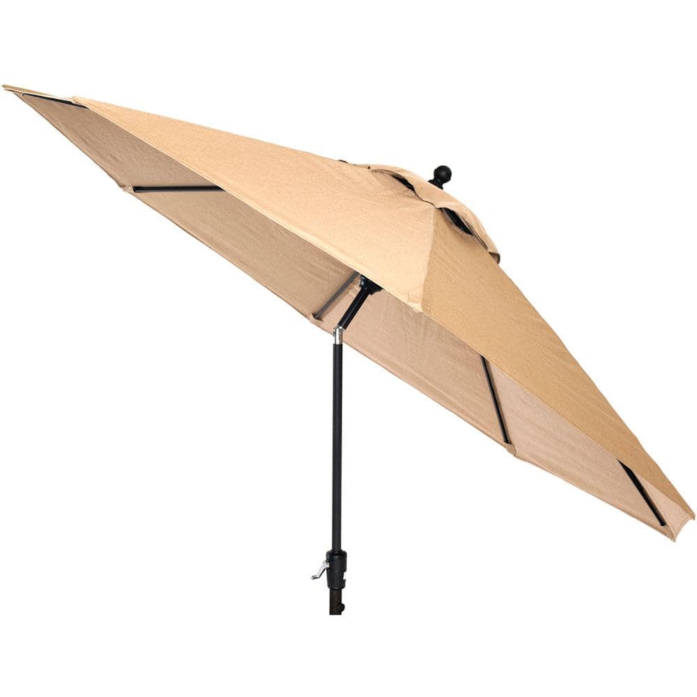 Concord 11-Ft Tan All-Weather Fabric Market Umbrella