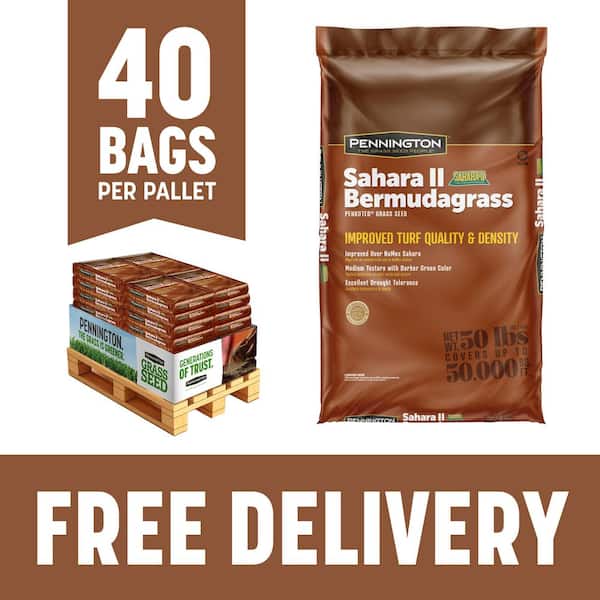 Sahara II Bermudagrass 50 lbs. 50,000 sq. ft. Full Sun Grass Seed Pallet (40-Bags)