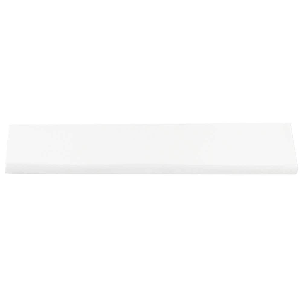 Midland Bianco 3x12 Polished Ceramic Bullnose Tile Trim