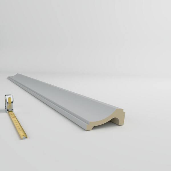Ekena Millwork Arlene 6 in. D x 6.5 in. W x 94.5 in. L Polyurethane Crown Moulding