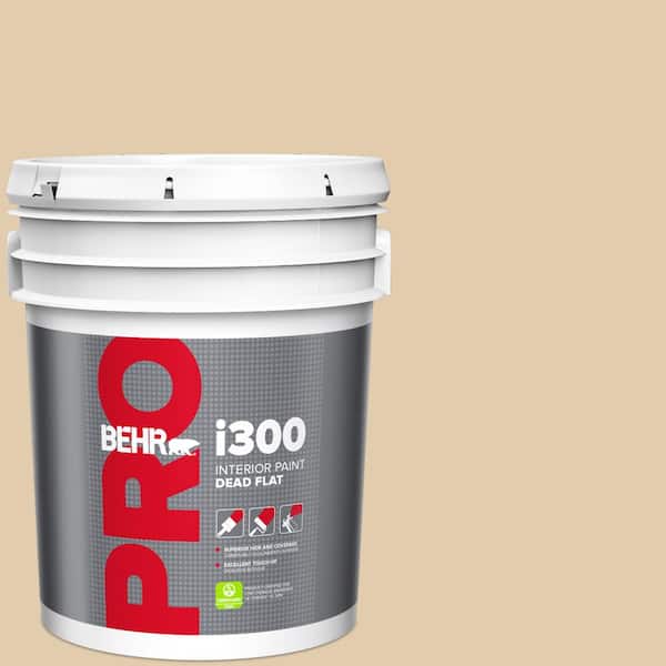BEHR PRO 5 gal. #MQ3-44 Ancient Scroll Dead Flat Interior Paint