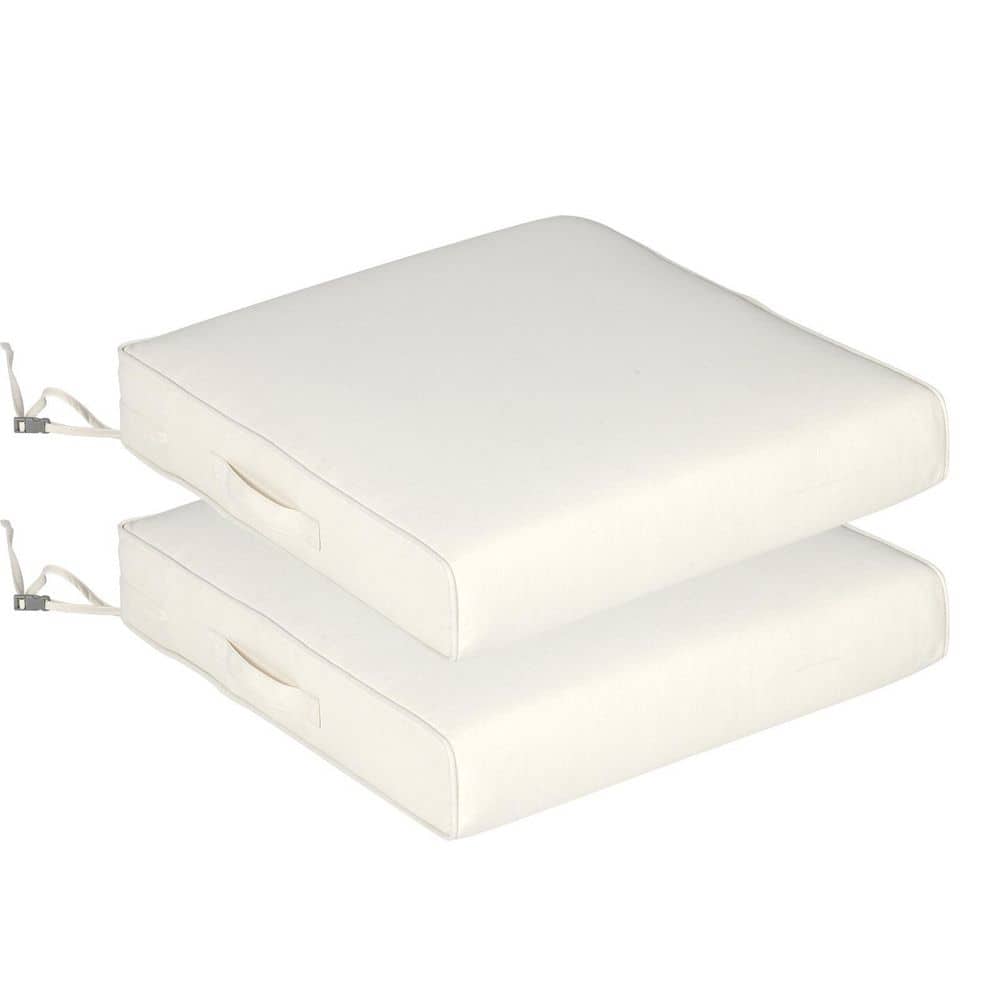 23 in.W x 26 in.D Outdoor Replacement Seat Cushion in Ivory White (2-Pack) price history on PriceWatchPro