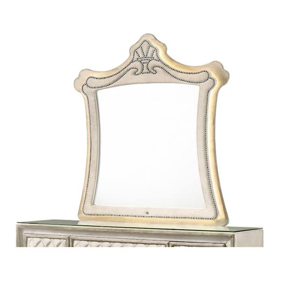 Acme Furniture Lucienne 3.25 in. W x 51.25 in. H Wood Brown Dresser Mirror