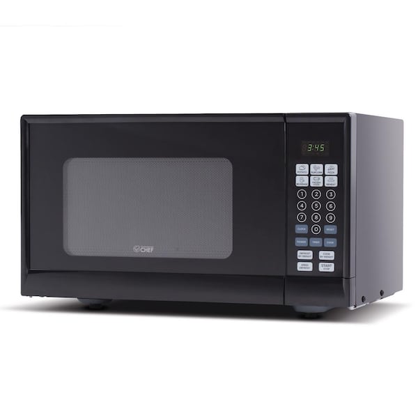 Commercial CHEF 0.9 cu. ft. Countertop Microwave Black