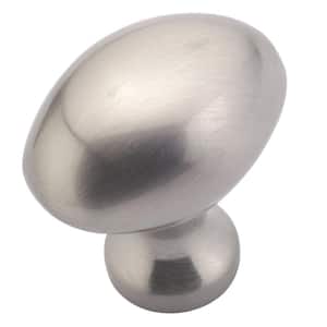 Olinville Collection 1-3/16 in. (30 mm) x 13/16 in. (20 mm) Brushed Nickel Traditional Cabinet Knob