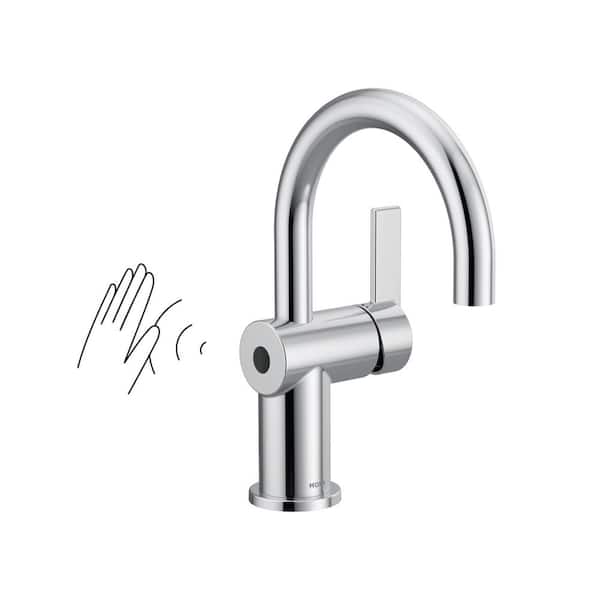 MOEN Cia Motionsense Wave Touchless Single-Hole Bathroom Faucet in Chrome