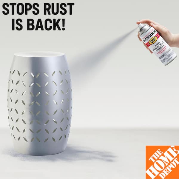 12 oz. Protective Enamel Gloss Smoke Gray Spray Paint