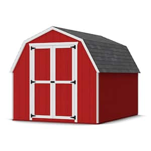 Value Gambrel 8 ft. x 10 ft. Outdoor Wood Storage Shed Precut Kit with 4 ft. Sidewalls (80 sq. ft.)