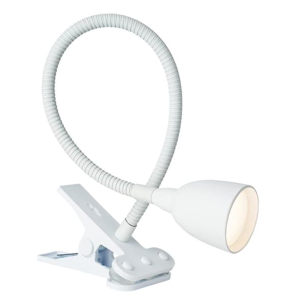 Flexible Clip-On LED Light Gooseneck USB Charging Eye-Caring Warm Light White