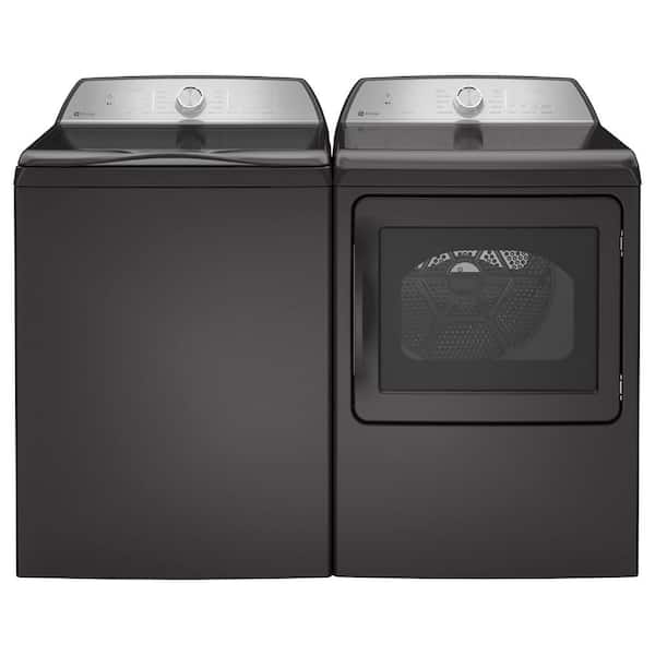 GE - Profile 4.9 cu. ft. High-Efficiency Smart Top Load Washer in Diamond Gray with Microban Technology, ENERGY STAR