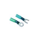 16-14 AWG 8-10 STD Heat Shrink Spade and Ring Terminal Assorted Kit - Blue (5-Pack)