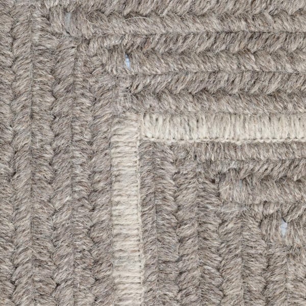 Natural Grey 10 ft. x 13 ft. Rectangle Braided Area Rug