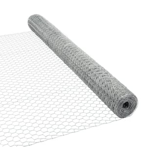 4 ft. x 50 ft. 20-Gauge Galvanized Steel Poultry Netting with 1 in. Mesh Size