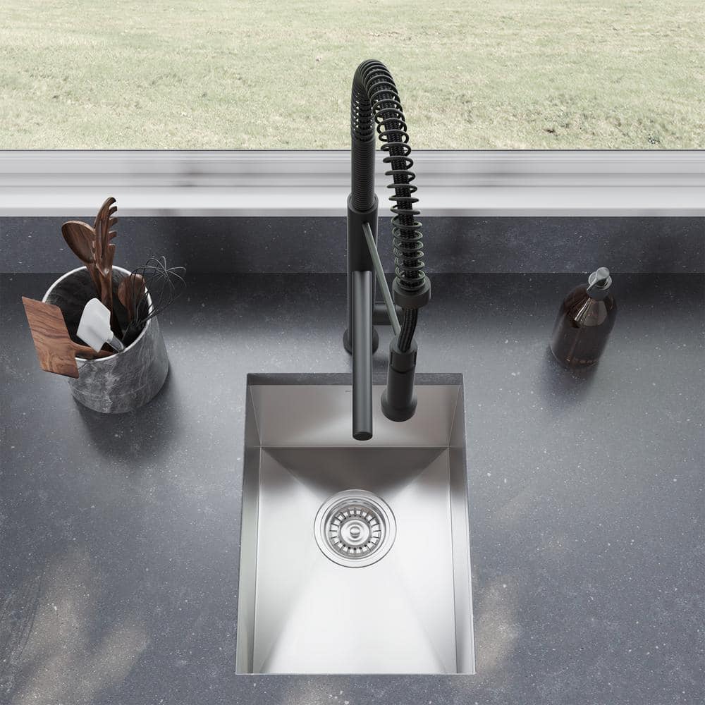 Tourner 14 in. x 18 in. Stainless Steel, Single Basin, Undermount Kitchen Sink price history on PriceWatchPro