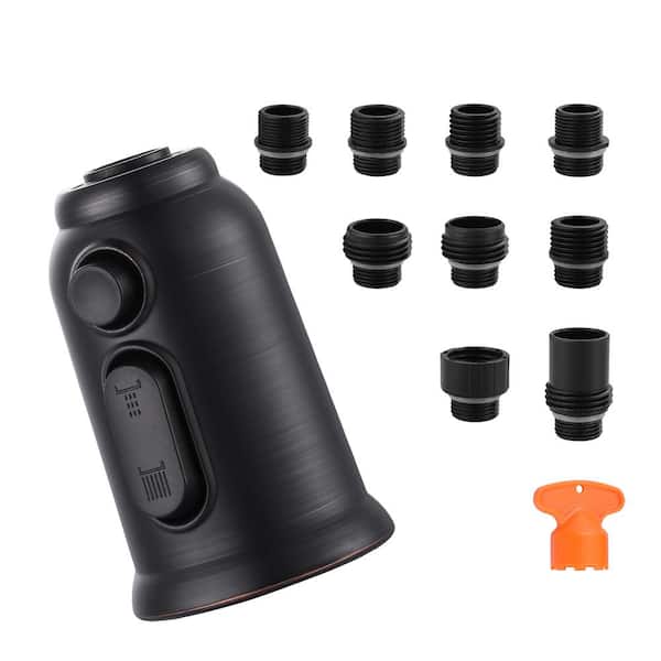WOWOW 3-Function Pull Down Kitchen Faucet Head Replacement in Oil Rubbed Bronze