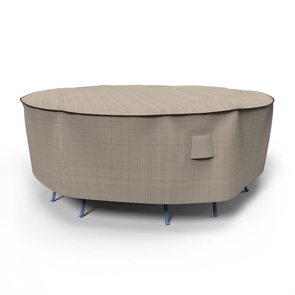 Budge StormBlock Mojave Medium Black Ivory Round Table and Chairs Combo Cover