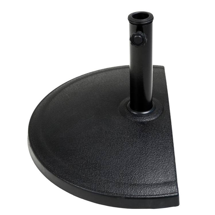 20 lbs. Half Round Resin Patio Umbrella Base Weight Stand for Outdoor
